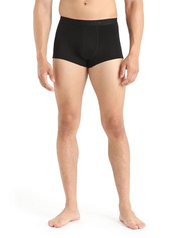 Black Icebreaker Cool-Lite™ Merino Anatomica Trunks Men's Underwear | AU 1290MQZA